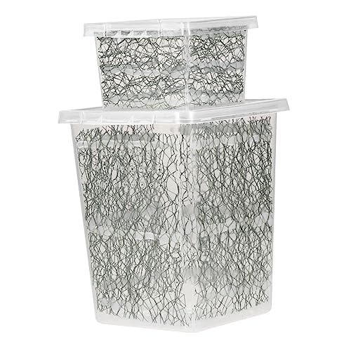 Angoily Reptichip Terrarien 2er-Box Futterbox Für Reptilien Schleichtiere Plastik Kriechen Glasbehälter Reptilienboden Angoily Reptichip Terrarien 2er-Box Futterbox Für Reptilien Schleichtiere Plastik Kriechen Glasbehälter Reptilienboden von Angoily