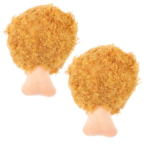 Angoily 2pcs Pet Plush Toys Puppy Squeaky Toy Plush Chicken Leg Dog Toy Dogs Tething Toys Drumstick Stuffed Dog Toy Puppy Interactive Toys Puppy Eating Toy Pet Molar Toys Dog Bite Filling von Angoily