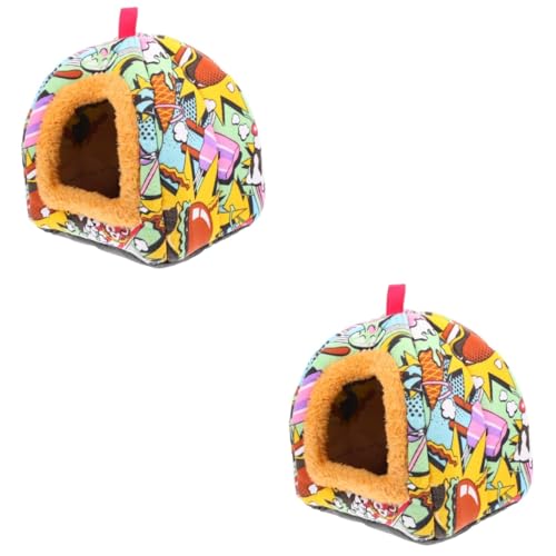 Angoily 2st Haustier Jurte Nest Schlafsack Plüsch Warm Halten Spielzeug von Angoily