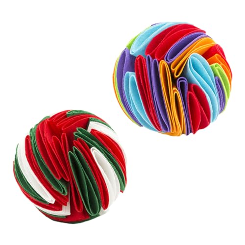 Angoily 2pcs Hund Sniff Bälle Große Durchmesser 15cm Pet Snuffle Spielzeug Interaktive Haustier Kauen Spielzeug für Mental Angoily 2pcs Hund Sniff Bälle Große Durchmesser 15cm Pet Snuffle Spielzeug Interaktive Haustier Kauen Spielzeug für Mental von Angoily
