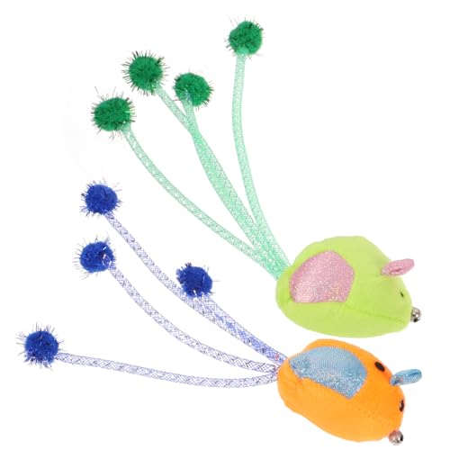 Angoily Katzenspielzeug Aus Weichem Plüsch Mit Realistischen Eigenschaften 2er-Pack Kätzchen-mäuse Spielzeug Für Hauskatzen Haustierspielzeug Angoily Katzenspielzeug Aus Weichem Plüsch Mit Realistischen Eigenschaften 2er-Pack Kätzchen-mäuse Spielzeug Für Hauskatzen Haustierspielzeug von Angoily