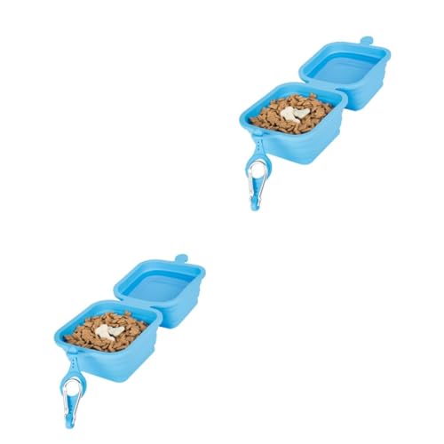 Angoily 2st Futterspender Aus Silikon Für Haustiere Hundetränke Tragbarer Hundenapf Tierische Wasserschüssel Hund Trinknapf Futterspender Für Tiere Katzenfutter Automatisch Haustierzubehör von Angoily