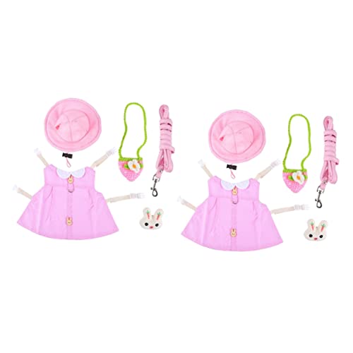 Angoily 2 Stücke Komplette Tier Leine Und Kleid Für Katze Meerschweinchen Hamster Pet Outfits Angoily 2 Stücke Komplette Tier Leine Und Kleid Für Katze Meerschweinchen Hamster Pet Outfits von Angoily
