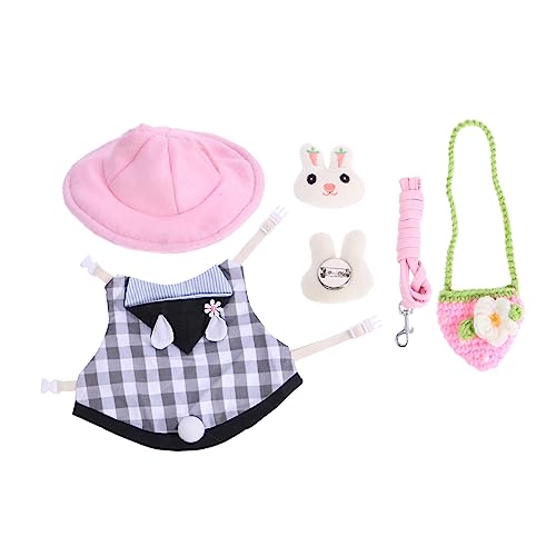 Angoily 2stücke Hamster Geschirr Mit Leine Set Süßes Kaninchen-Outfit Für Haustiere Für Und Outdoor-aktivitäten Inklusive Weste Hut Tasche Und Haarschmuck Angoily 2stücke Hamster Geschirr Mit Leine Set Süßes Kaninchen-Outfit Für Haustiere Für Und Outdoor-aktivitäten Inklusive Weste Hut Tasche Und Haarschmuck von Angoily