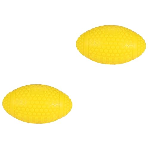 Angoily 2 Stücke Haustier Spielzeug Molaren Reinigung Hund Spielzeug Amerikanischen Fußball Rugby Pet Liefert Gelb Hund Spaß Angoily 2 Stücke Haustier Spielzeug Molaren Reinigung Hund Spielzeug Amerikanischen Fußball Rugby Pet Liefert Gelb Hund Spaß von Angoily