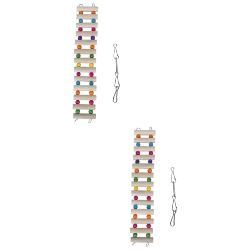 Angoily 2stücke Holzspielzeug Für Tiere Kletterbrücke Mit Haken Für Vögel Papageien Hamster Und Andere Kleine Haustiere Lange Tierleiter Einfach Im Käfig Zu Installieren Angoily 2stücke Holzspielzeug Für Tiere Kletterbrücke Mit Haken Für Vögel Papageien Hamster Und Andere Kleine Haustiere Lange Tierleiter Einfach Im Käfig Zu Installieren von Angoily