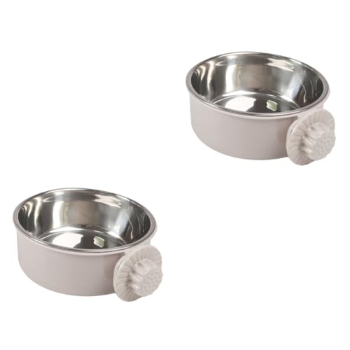 Angoily 2st Welpenfutter Vogelhäuschen Hängend Wassernapf Für Welpen Feeder Käfig Wassernapf Vogelfutterbecher Kleine Tiere Trinkschale Hundekäfig Zubringer Rostfreier Stahl Angoily 2st Welpenfutter Vogelhäuschen Hängend Wassernapf Für Welpen Feeder Käfig Wassernapf Vogelfutterbecher Kleine Tiere Trinkschale Hundekäfig Zubringer Rostfreier Stahl von Angoily
