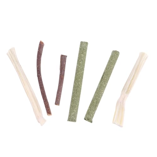 Angoily Pet Molar Rods Kit 3 Boxen Von Snacks Kaustangen Hamster Kaustangen Für Hasen Natürliches Sicheres Material von Angoily