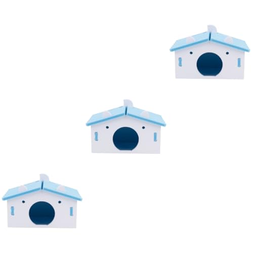 Angoily 3 STK Hamster Nest Schlafhaus hamsterbett warchmen schlüsselanhänger selber Machen haustierbett erhöht Practical selbermachen Comfy gemütlich Spielzeug Hase Hamsterkäfig hölzern von Angoily