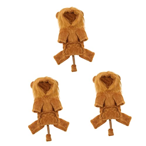 Angoily 3-teiliges Heimtierbedarf Stilvolle Halloween-hundekleidung Für Löwenkostüme Für Outdoor-aktivitäten Angoily 3-teiliges Heimtierbedarf Stilvolle Halloween-hundekleidung Für Löwenkostüme Für Outdoor-aktivitäten von Angoily