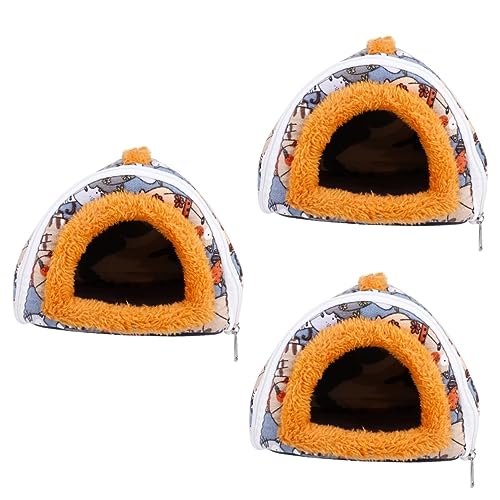 Angoily 3 Stück Luxus-hamsterhausbett Im Schweine-Design Warm Weich Und Gemütlich Universell Für Die Jahreszeiten Haustierbett Angoily 3 Stück Luxus-hamsterhausbett Im Schweine-Design Warm Weich Und Gemütlich Universell Für Die Jahreszeiten Haustierbett von Angoily