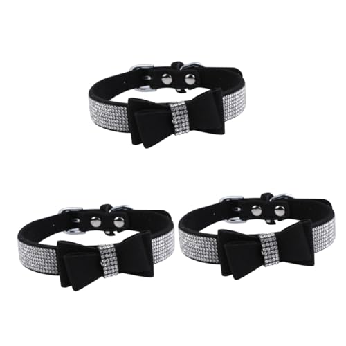 Angoily 3 Stück Elegantes Hundehalsband Mit Schleife Und Gebohrten Details Modisches Haustier-Accessoire Für Hunde Und Katzen Angoily 3 Stück Elegantes Hundehalsband Mit Schleife Und Gebohrten Details Modisches Haustier-Accessoire Für Hunde Und Katzen von Angoily