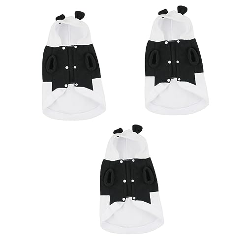 Angoily 3stücke Panda Kostüm Für Hunde Niedliche Pet Clothes Für Herbst Und Winter Bequem Und Leicht Anzuziehen Für Kleine Haustiere von Angoily