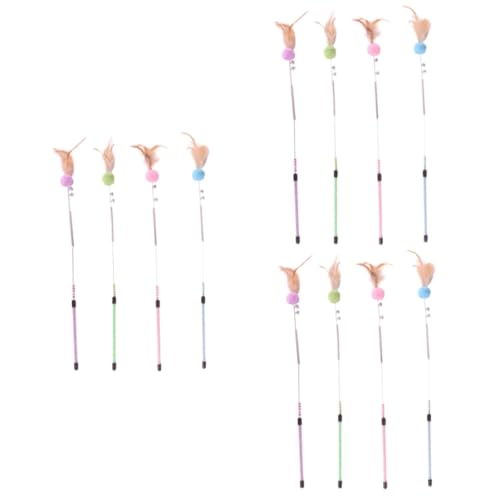 Angoily 3 Sets 4 Pcs Interaktive Katze Teaser Spielzeug Auto Glocke Plüsch Katze Aktivität Spielzeug Zufällige Farbe Angoily 3 Sets 4 Pcs Interaktive Katze Teaser Spielzeug Auto Glocke Plüsch Katze Aktivität Spielzeug Zufällige Farbe von Angoily
