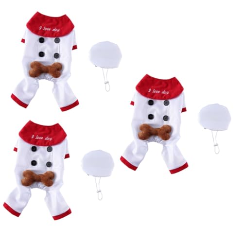 Angoily 3 Sets Halloween-hundekostüm-Set Lustiges Haustier-Cosplay Für Hunde Polyestermaterial Rundhalsausschnitt Hunde-Cosplay-Kleidung von Angoily