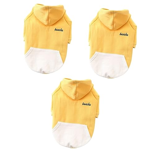Angoily 3 Sets Hundebekleidung Zubehör Haustier Hund Outfits Entzückende Welpenjacke Für Outdoor-aktivitäten von Angoily