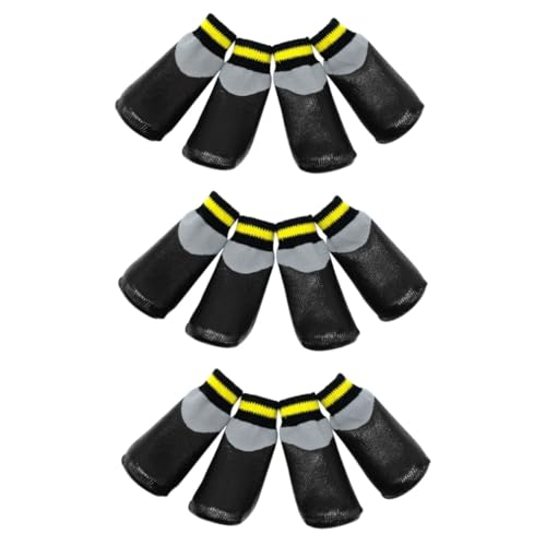 Angoily 3 Sätze Schuhe für Katzen hundeschuhe mittelgroße Hunde wasserdichte Socken sockenschuhe wasserdichte Booties Socken Regenstiefel Dropshipping Kurze Stiefel Kleiner Hund von Angoily