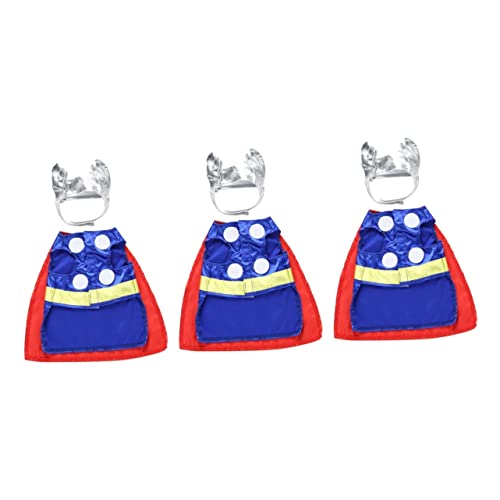 Angoily 3 Sätze Kleidung Weihnachtshundekostüme Hund Halloween Kleider Kinderpyjamas Hunde-Halloween-Kostüm Hund lustiger Anzug Haustier Hund einstellen Pullover Hund Katze Polyester von Angoily