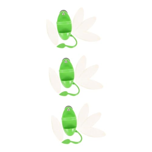 Angoily 3 Sätze Futterspender Lebensmittelspielzeug Vogelfütterer Spielzeuge Vogel- -Rack hängende Futterkäfige Langen Schwanz Papagei Xuanfeng Halterung Futternapf Plastik von Angoily