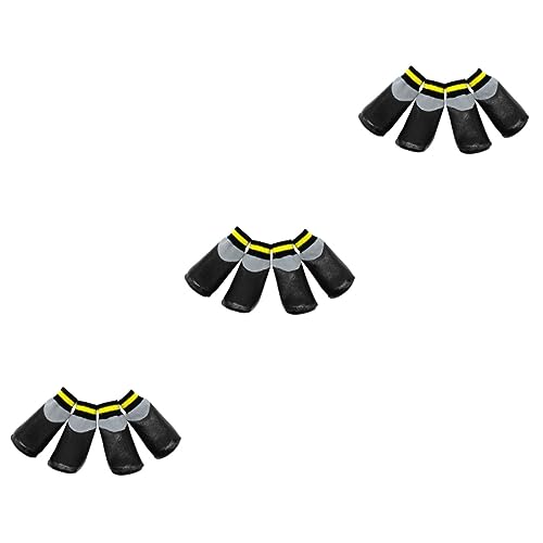 Angoily 3 Sets Hundeschuhe Für Welpen Warme Regenfeste Stiefeletten Gummisocken Für Den Komfort des Haustiers Angoily 3 Sets Hundeschuhe Für Welpen Warme Regenfeste Stiefeletten Gummisocken Für Den Komfort des Haustiers von Angoily