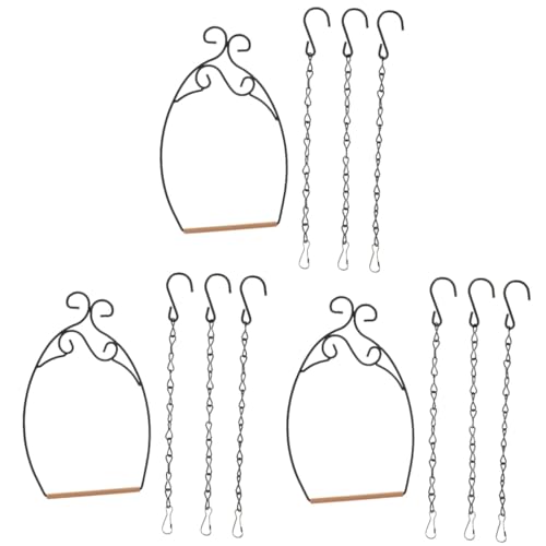 Angoily 3 Sets Vogel Stehend Racks Papagei Schaukel Stehen Eisen Material Vogel Sitzstange Plattform für Ziervögel von Angoily