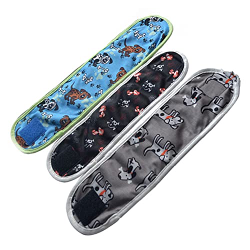 Angoily 3 Stück Pet Physical Pant Hundewindeln Wiederverwendbar Atmungsaktiv Weich Für Männliche Welpen Inklusive Bauchbänder Größe 13 X 50 cm Angoily 3 Stück Pet Physical Pant Hundewindeln Wiederverwendbar Atmungsaktiv Weich Für Männliche Welpen Inklusive Bauchbänder Größe 13 X 50 cm von Angoily