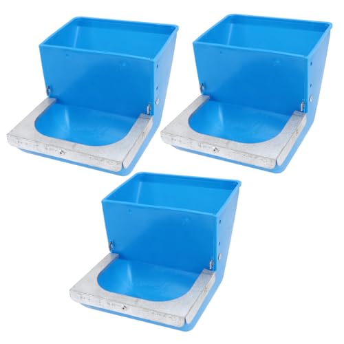Angoily Futterbox-Set 3-teilig Futterspender mit Großer Kapazität Farm-futterspender Futterspender Geflügelzuchtausrüstung von Angoily