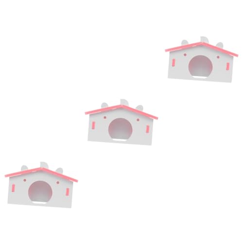 Angoily 3 Stück Hamster Caveolae Schlafhaus Holzmode von Angoily