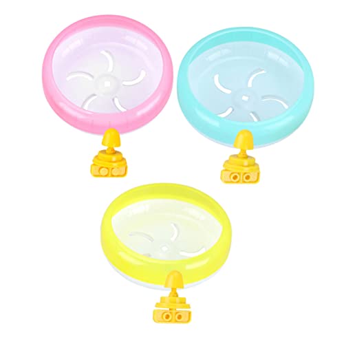 Angoily Laufrad für Hamster Spielzeug Leises Laufrad für Kleintiere 3er-Pack von Angoily