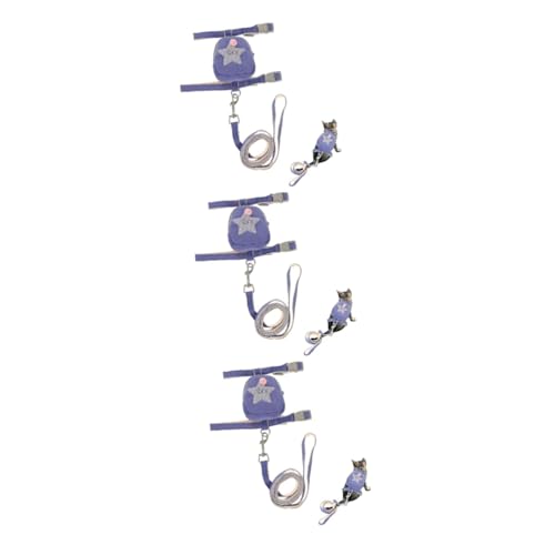 Angoily 3-teiliges Katzen- Und Leine-Set Kätzchen-spazierseil Verstellbar Für Katzen Für Aktivitäten Im Freien Angoily 3-teiliges Katzen- Und Leine-Set Kätzchen-spazierseil Verstellbar Für Katzen Für Aktivitäten Im Freien von Angoily