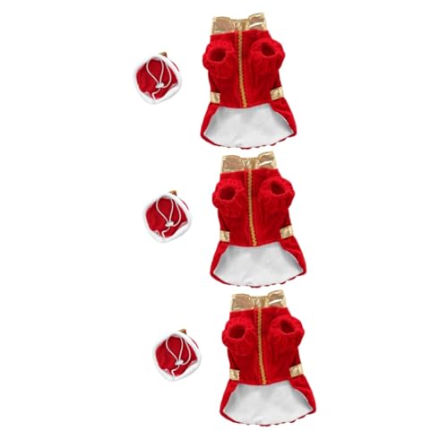 Angoily 3 STK Kleidung für Haustiere kreatives Kostü Mini-Hundekleidung Haustier-Partykostü Halloween-Weihnachtshaustierkostü lustiges Haustierkleid Weihnachten Haustierzubehör Acryl Angoily 3 STK Kleidung für Haustiere kreatives Kostü Mini-Hundekleidung Haustier-Partykostü Halloween-Weihnachtshaustierkostü lustiges Haustierkleid Weihnachten Haustierzubehör Acryl von Angoily