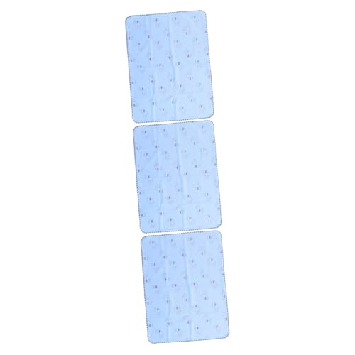 Angoily 3 STK wasserdichte Wickelunterlage für Haustiere (blau) Pet Pee Pads kleine Pads für Welpe Haustier-Isolierunterlage Hunde-PIPI-Pads überdimensioniert Urin-Pad saugfähige Unterlage von Angoily