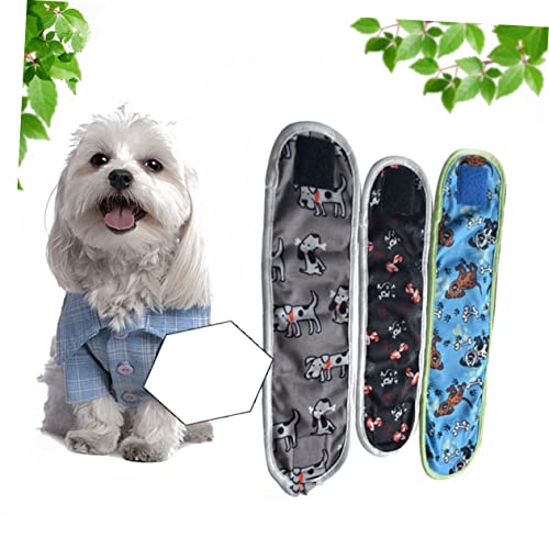 Angoily Pet Physical Pant 3 Stück Wiederverwendbare Hundewindeln Für Männliche Welpen Klebestreifen Großer Riemen Zur Einfachen Anpassung Angoily Pet Physical Pant 3 Stück Wiederverwendbare Hundewindeln Für Männliche Welpen Klebestreifen Großer Riemen Zur Einfachen Anpassung von Angoily