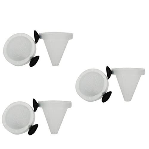 Angoily 30 STK Schneckenfutterkegel Magnetischer Futterspender Für Fische Blutwurmkegel Wurmfutterkegel Garnelenhalter Trichter -Feeder Futterautomat Für Garnelen Füttern Wurmbecher von Angoily