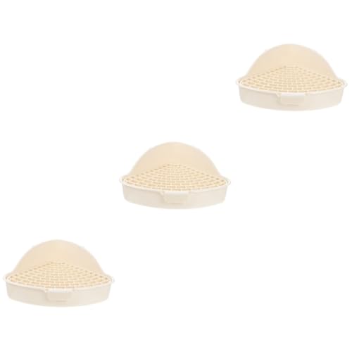 Angoily 3Er-Box Kaninchentoilette Serviertablett Einstreu für Hamster Haustier kunststoffreiniger käfig Hamster Toilette Kaninchen-Trainingstöpfchen Meerschweinchen Hase Chinchilla Trainer Angoily 3Er-Box Kaninchentoilette Serviertablett Einstreu für Hamster Haustier kunststoffreiniger käfig Hamster Toilette Kaninchen-Trainingstöpfchen Meerschweinchen Hase Chinchilla Trainer von Angoily