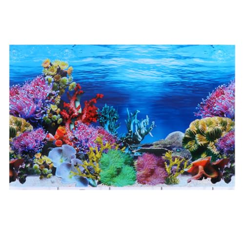 Angoily 3St Aquarium Hintergrundpapier Aquarium-Poster Wandbanner für Aquarien Kies für Aufkleber Aquarium Landschaftsdekor Aquarium-Hintergrund Meeresschildkröte schmücken Wandgemälde 3D von Angoily