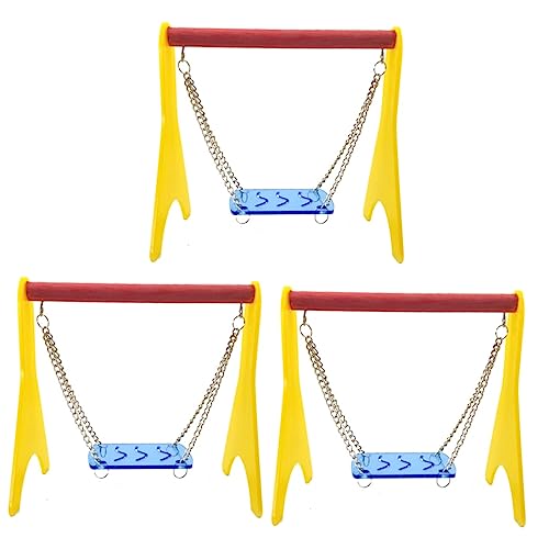 Angoily 3stücke Hamster Schaukeltier Buntes Spielzeug Für Kleine Haustiere Sicheres Und Robustes Design Für Hamster Vögel Und Andere Kleintiere Zum Spielen Und Entdecken Im Käfig von Angoily