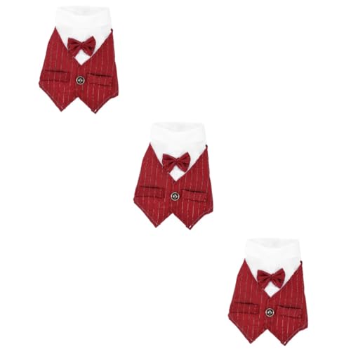 Angoily 3 Stücke Welpen Anzug Fliege Haustier Kostüm Hochzeit Anzug Für Hund Kätzchen Bekleidung Angoily 3 Stücke Welpen Anzug Fliege Haustier Kostüm Hochzeit Anzug Für Hund Kätzchen Bekleidung von Angoily