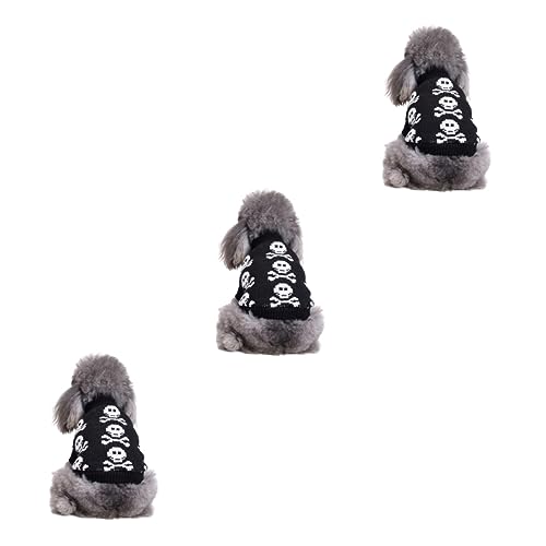Angoily 3-teiliges Haustier-Kleidungsset Für Hunde Skelett-kostüm Hoher Kragen Pullover Für Welpen Bequeme Party-Kleidung Für Haustiere Angoily 3-teiliges Haustier-Kleidungsset Für Hunde Skelett-kostüm Hoher Kragen Pullover Für Welpen Bequeme Party-Kleidung Für Haustiere von Angoily