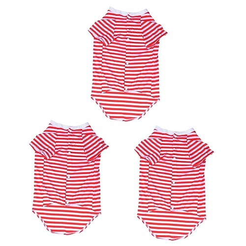 Angoily 3-teiliges Hunde-Shirt Für Mittelgroße Bis Große Hunderassen Baumwollweste Streifen Bequem Atmungsaktiv Für Outdoor-aktivitäten Angoily 3-teiliges Hunde-Shirt Für Mittelgroße Bis Große Hunderassen Baumwollweste Streifen Bequem Atmungsaktiv Für Outdoor-aktivitäten von Angoily