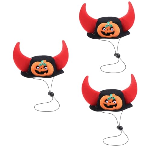 Angoily 3St Party-Haustierhut Party-Katzenhut Haustierfeier Tierkopfzubehör Halloweenkostüm Hüte Kappen Haustier-Halloween-Hut Halloween-Welpenhut lustig Lieferungen von Angoily