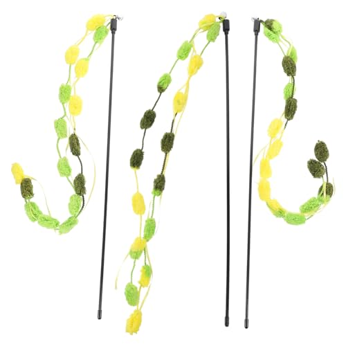 Angoily 3 Stücke Katze Teaser Spielzeug Interaktive Necken Sticks Für Katzen Lustige Necken Sticks Für Kätzchen Angoily 3 Stücke Katze Teaser Spielzeug Interaktive Necken Sticks Für Katzen Lustige Necken Sticks Für Kätzchen von Angoily