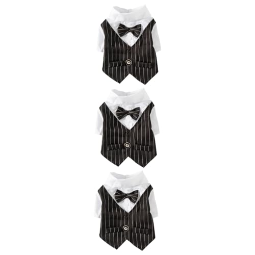 Angoily 3-teiliger Haustieranzug Im Gentleman-Stil Kleid Mit Spitzendekor Geeignet Für Hochzeit Und Karneval von Angoily