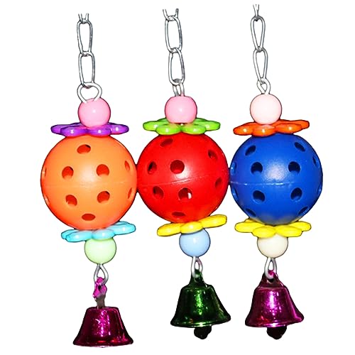Angoily 3stücke Papagei Spielzeug Mit Glocken Und Bunten Bällen Hängendes Vogelspielzeug Zur Käfigdekoration Für Kleintiere Gegen Langeweile Angoily 3stücke Papagei Spielzeug Mit Glocken Und Bunten Bällen Hängendes Vogelspielzeug Zur Käfigdekoration Für Kleintiere Gegen Langeweile von Angoily