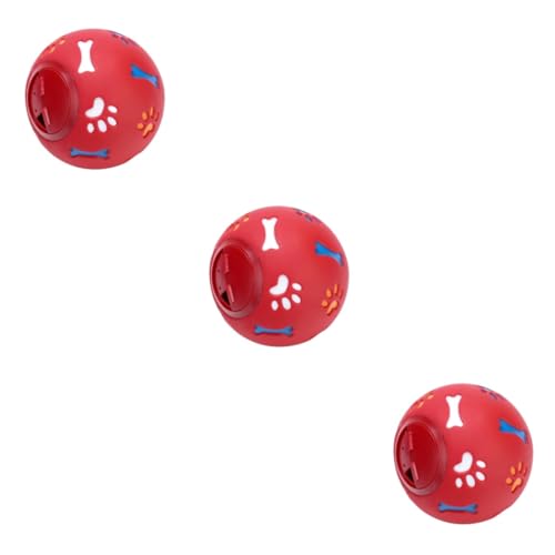 Angoily 3St Spielzeuge Leckerli-Ball für Hunde Themberchaud-Plüsch Rätsel undichtes Lebensmittelspielzeug Hund leckt Futter Spielzeug Haustier Spielzeugball Kleiner Hund Puzzle Hundefutter von Angoily