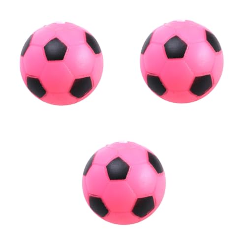 Angoily 3St Vinyl pet Mate bälle Fussball fusselball Dog Toy dental clean footjob zahnreinigung hundetraining Hunde Training pumpe Fussball Football Balls Spielzeug Backenzahn Fußball von Angoily