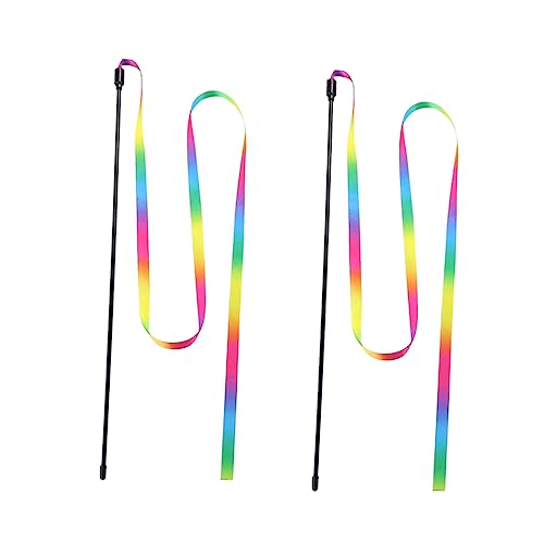 Angoily 3St interaktive Spiele pet Supplies cat Toy Katzen Angeln Katzen spielsachen katzenspielzeig regenbogenband Katzenangel Spielzeug Katze spielt Stock Haustier Katzen-Teaser Schleife Angoily 3St interaktive Spiele pet Supplies cat Toy Katzen Angeln Katzen spielsachen katzenspielzeig regenbogenband Katzenangel Spielzeug Katze spielt Stock Haustier Katzen-Teaser Schleife von Angoily