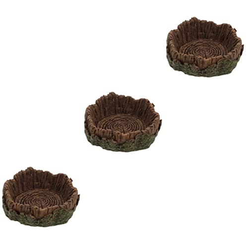 Angoily Terrarium Futterstation 3st Tierische Wasserschale Reptilientränke Futterschnecke Für Reptilien Dekorative Reptilienschale Futtermittel Für Reptilien Suka Bart Reptilienbecken Fressnapf Harz von Angoily