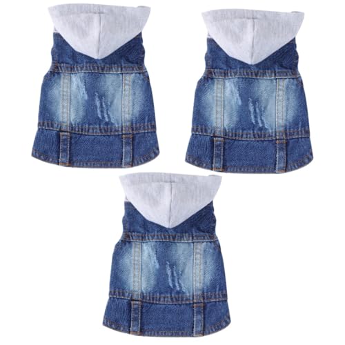 Angoily 3st Jeansjacke Jeanskleidung Für Haustiere Kleidung Für Kleine Hunde Jeansbluse Vintage-Jacke Welpen-Vintage-Kleidung Welpen-Hoodie Welpenkleidung Hundeshirt Stierkampf Weste Weiß Angoily 3st Jeansjacke Jeanskleidung Für Haustiere Kleidung Für Kleine Hunde Jeansbluse Vintage-Jacke Welpen-Vintage-Kleidung Welpen-Hoodie Welpenkleidung Hundeshirt Stierkampf Weste Weiß von Angoily