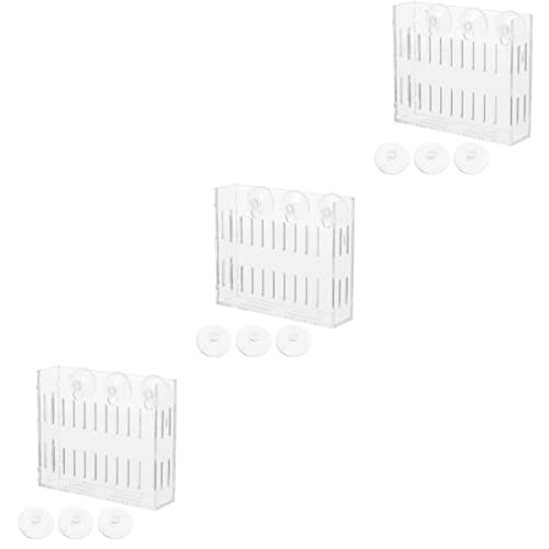 Angoily 3 Stücke Platzsparende Acryl Pflanzen Tassen Aquatische Töpfe Für Aquarium Wasser Pflanze Doppel Tasse von Angoily